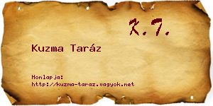 Kuzma Taráz névjegykártya